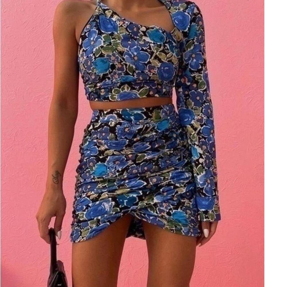 ZARA Women's Floral Print Skirt Size S - Picture 2 of 10